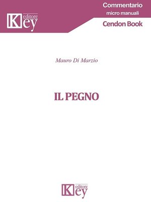 cover image of Il pegno